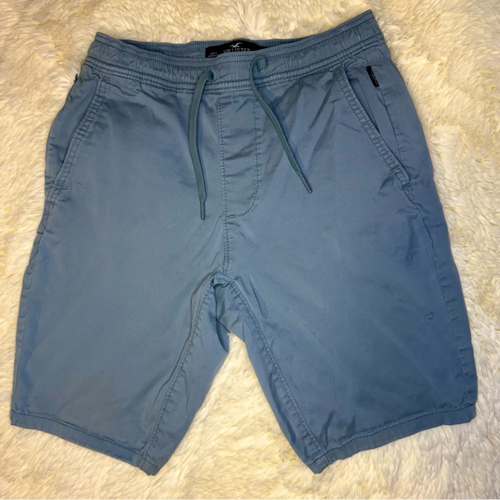 Men’s Hollister Blue hybrid XS jogger Shorts with drawstring 9” inseam stretchy